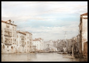 The Grand Canal Venice Looking Toward The Rialto By Richard Parkes Bonington-2