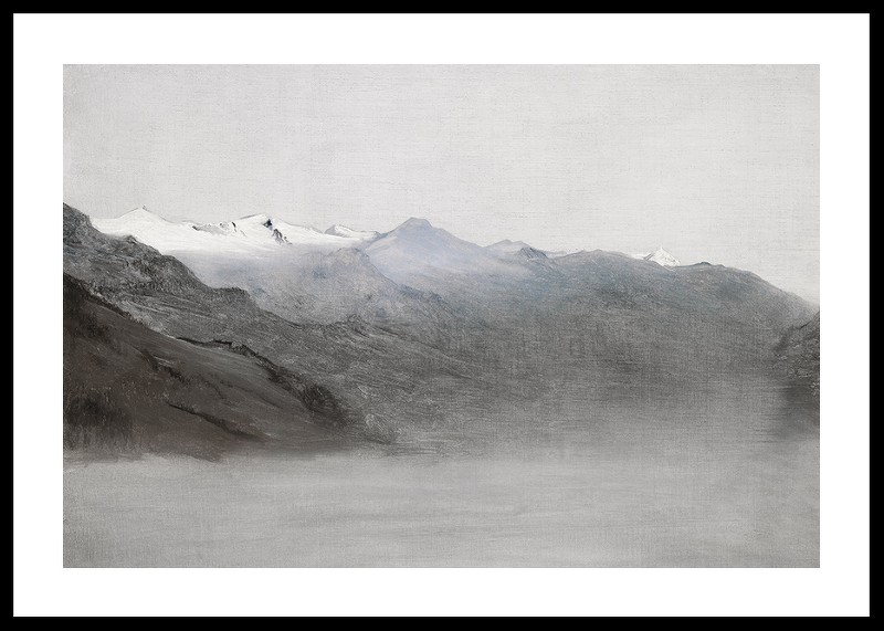 Das Gasteinertal Im Nebel By Anton Romako-0