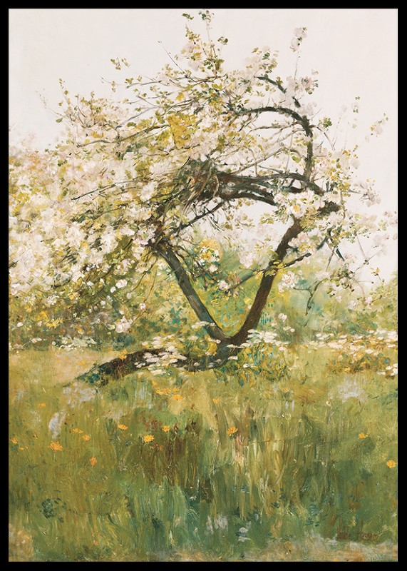 Peach Blossoms Villiers-le-Bel By Childe Hassam-2