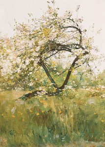 Peach Blossoms Villiers-le-Bel By Childe Hassam-3