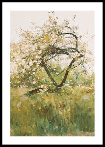 Peach Blossoms Villiers-le-Bel By Childe Hassam-0