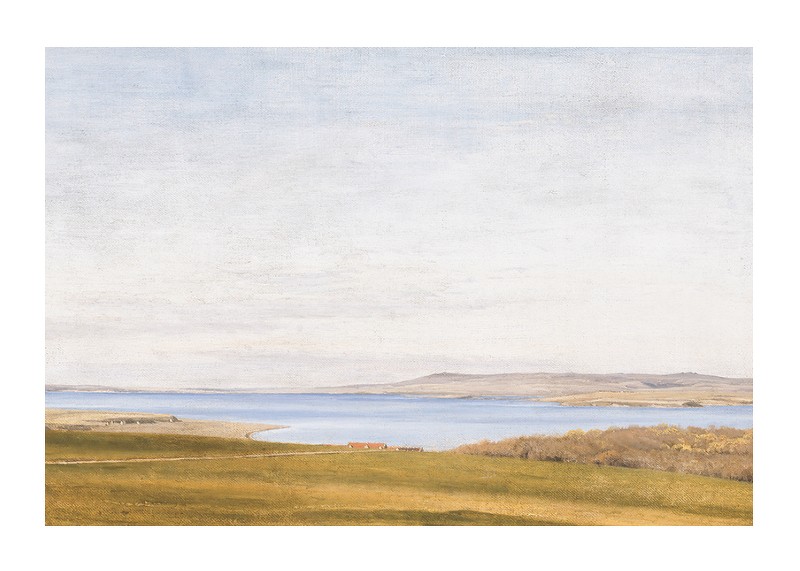 Fjord Landscape With Farmhouse By P. C. Skovgaard-1