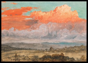 Drawing Clouds Hudson Valley New York July 1866 By Frederic Edwin Church-2