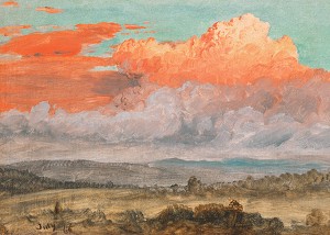 Drawing Clouds Hudson Valley New York July 1866 By Frederic Edwin Church-3