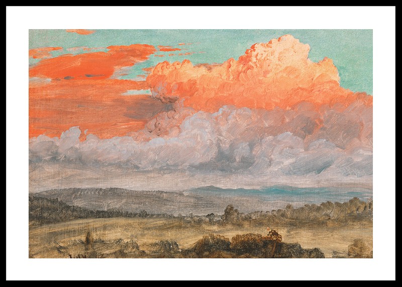 Drawing Clouds Hudson Valley New York July 1866 By Frederic Edwin Church-0