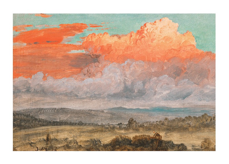 Drawing Clouds Hudson Valley New York July 1866 By Frederic Edwin Church-1
