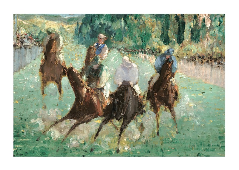 At The Races By Édouard Manet-1