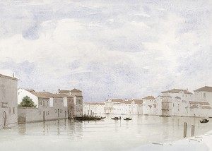 Kanal In Venedig By Carl Theodor Reiffenstein-3
