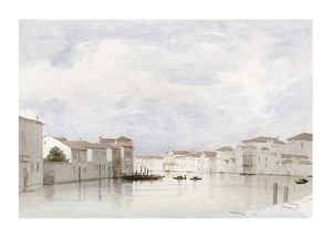 Kanal In Venedig By Carl Theodor Reiffenstein-1