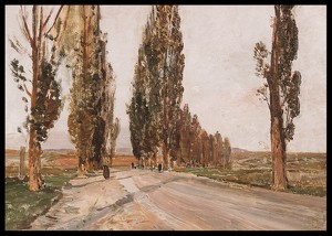 Boulevard Of Poplars Near Plankenberg By Emil Jakob Schindler-2