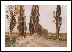 Boulevard Of Poplars Near Plankenberg By Emil Jakob Schindler-0
