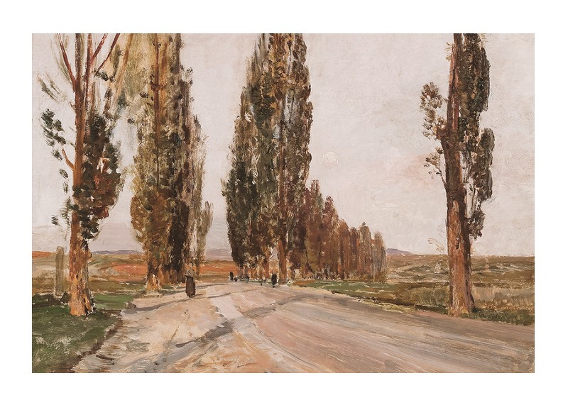 Boulevard Of Poplars Near Plankenberg By Emil Jakob Schindler-1