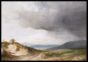 Hilly Landscape With Cloudy Skies By Károly Markó-2