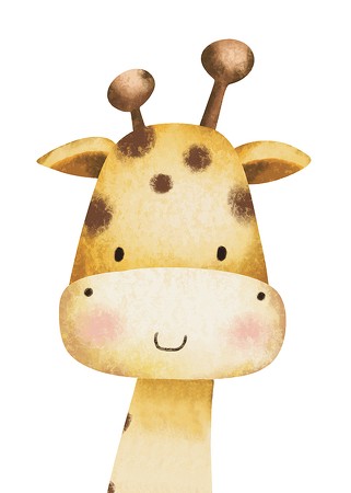 Poster Giraffe Portrait