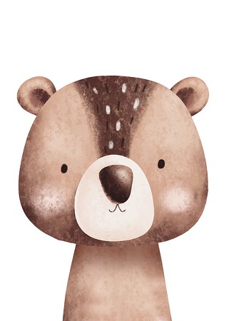 Poster Bear Portrait