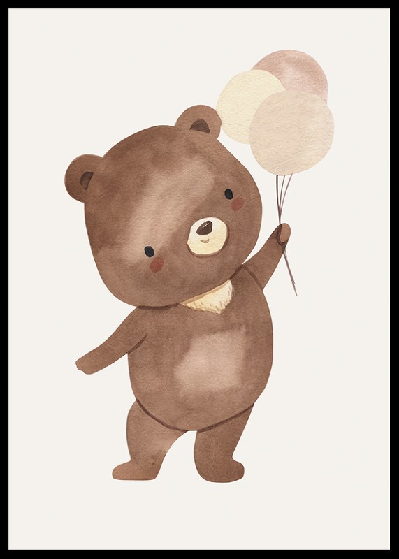Teddy Bear With Balloon-2