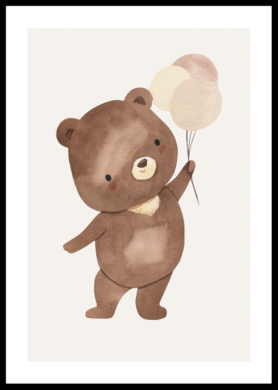 Teddy Bear With Balloon-0