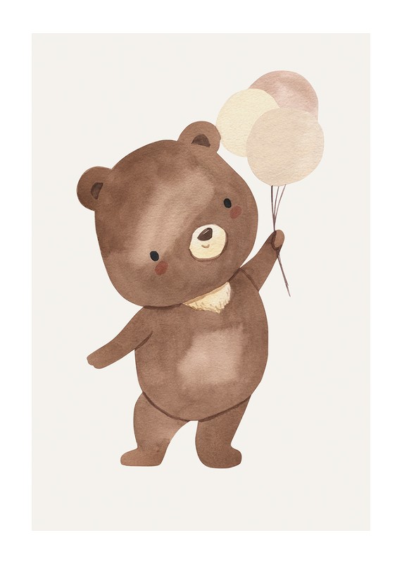 Teddy Bear With Balloon-1