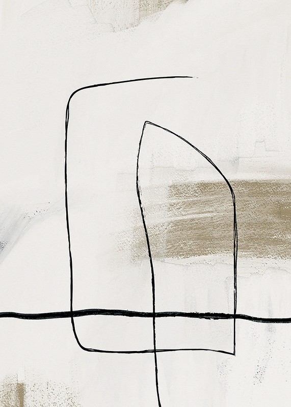 Boho Abstract Lines No1-3