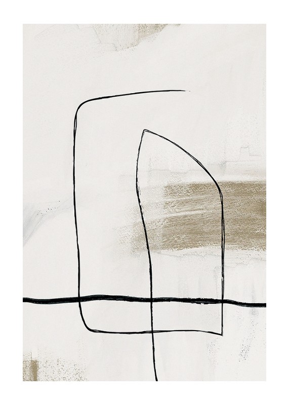 Boho Abstract Lines No1-1