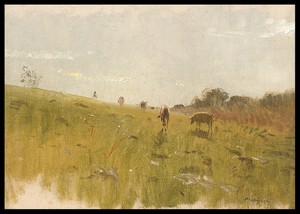 To The Pasture By Ladislav Mednyánszky-2
