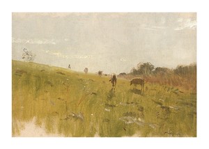To The Pasture By Ladislav Mednyánszky-1