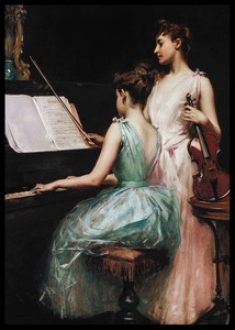 The Sonata By Irving Ramsay Wiles-2