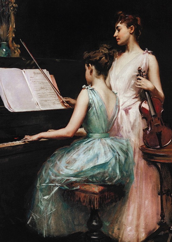 The Sonata By Irving Ramsay Wiles-3