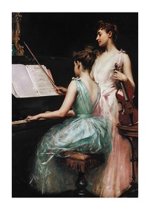 The Sonata By Irving Ramsay Wiles-1