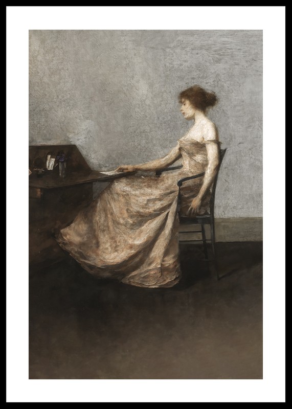 The Letter By Thomas Dewing-0