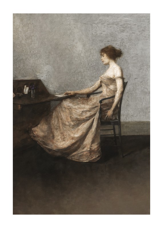 The Letter By Thomas Dewing-1