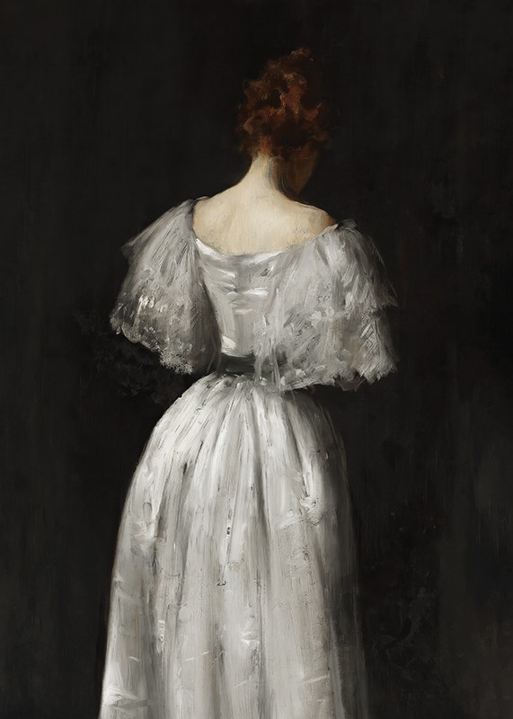 Seventeenth Century Lady By William Merritt Chase-3