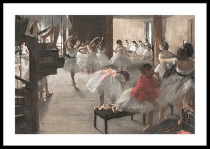 The Dance Class By Edgar Degas-0