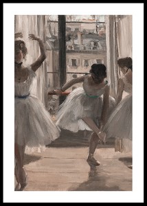 Danseuses Dans Une Salle D'exercice By Edgar Degas-0