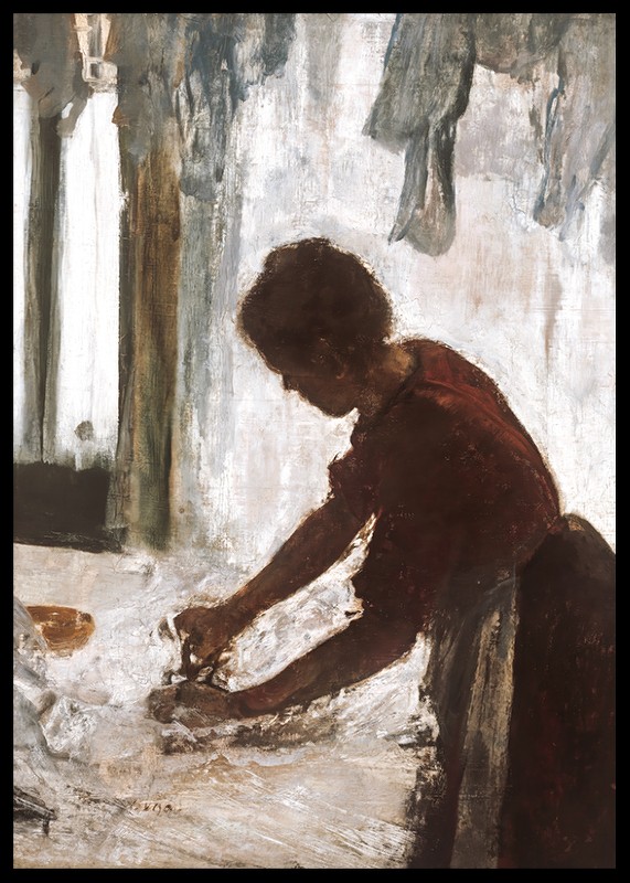A Woman Ironing By Edgar Degas-2