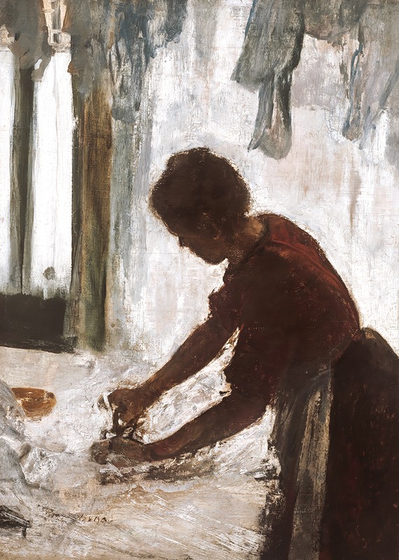 A Woman Ironing By Edgar Degas-3