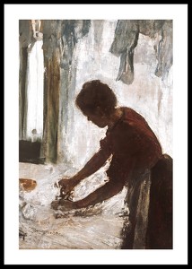 A Woman Ironing By Edgar Degas-0