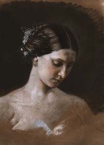 Portrait Of A Woman By Jean-Baptiste-Antoine-Emile Béranger-3