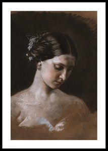 Portrait Of A Woman By Jean-Baptiste-Antoine-Emile Béranger-0