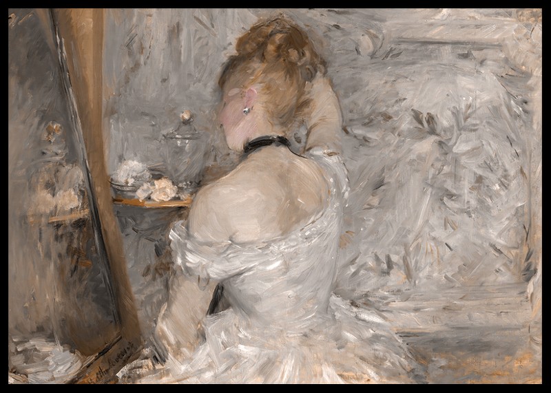 Woman At Her Toilette By Berthe Morisot-2