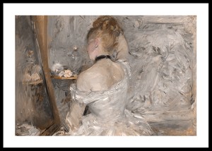 Woman At Her Toilette By Berthe Morisot-0