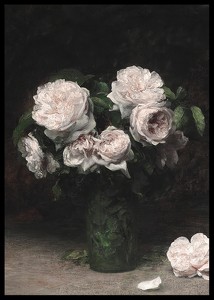 Roses Dans Un Verre 1877 By Henri Fantin-Latour-2