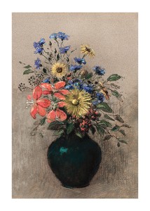 Wildflowers By Odilon Redon-1