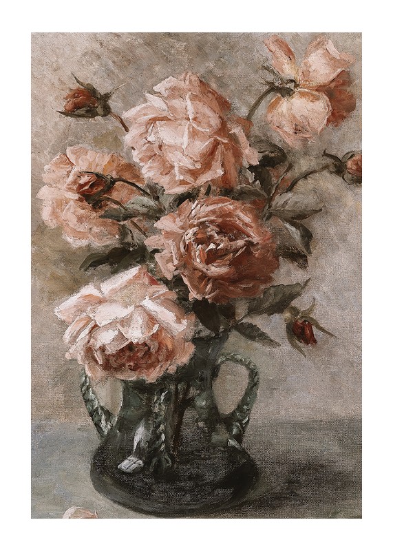 Rosen In Vase By Elise Nees Von Esenbeck-1