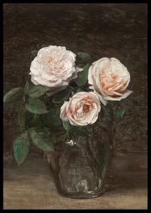 Still Life With Roses By Henri Fantin-Latour-2
