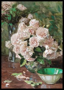 White Roses II By Carl Moll-2