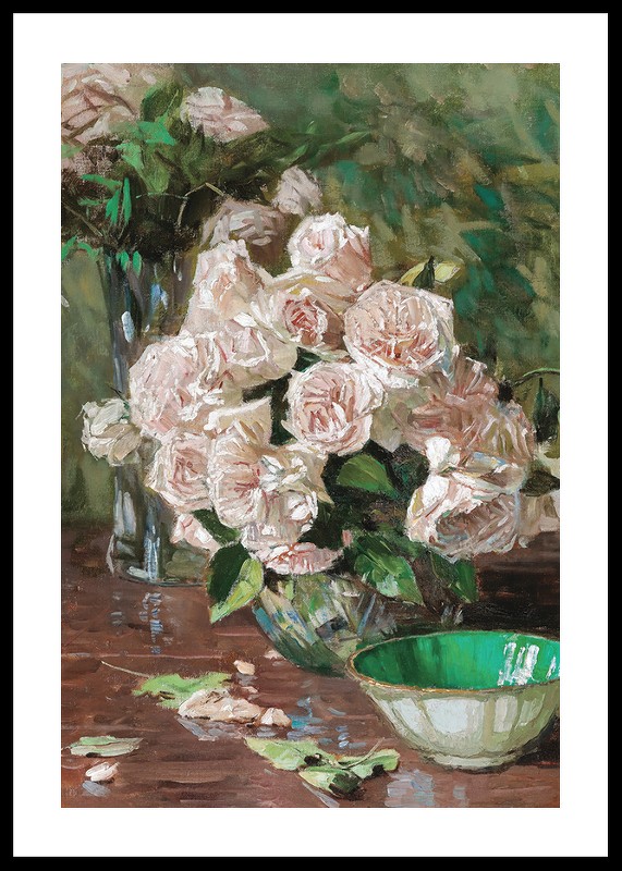 White Roses II By Carl Moll-0