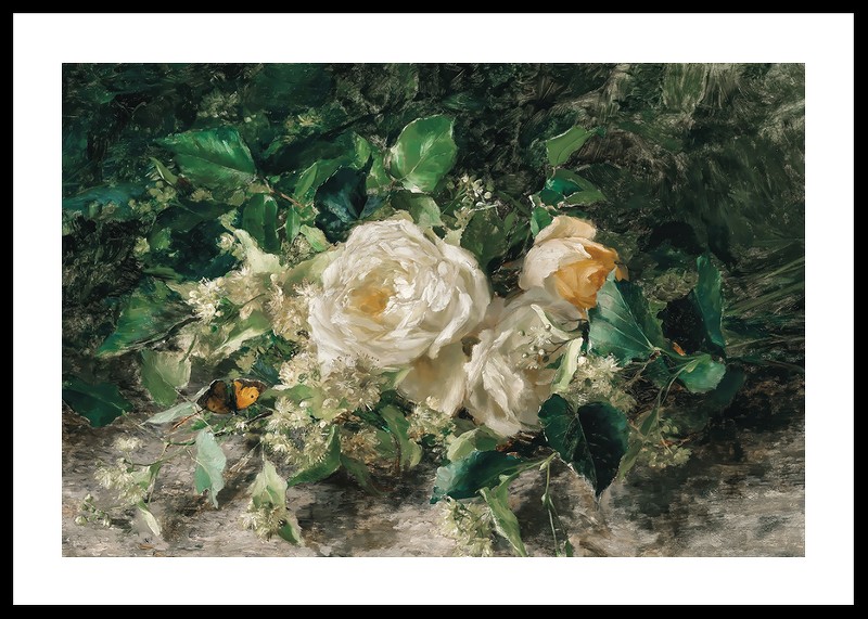 A Bouquet Of Roses By Olga Wisinger-Florian-0