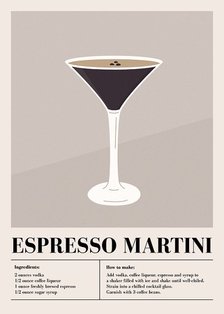 Poster Espresso Martini Cocktail