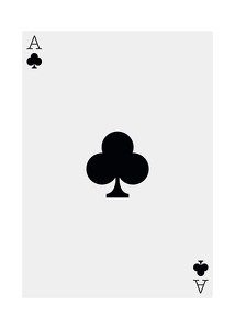 Poster Ace Of Clubs